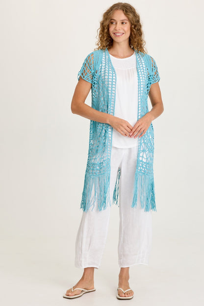 Calix Crochet Fringe Cover-Up