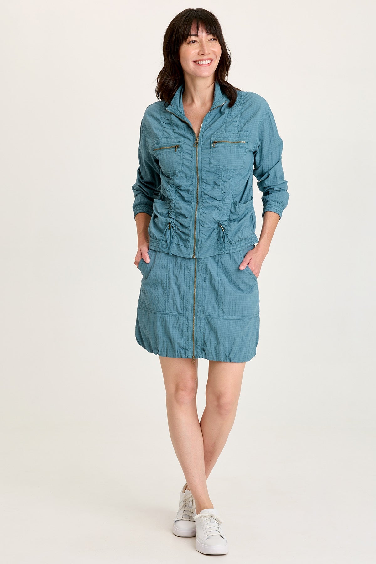 Amis Textured Cinchable Bomber