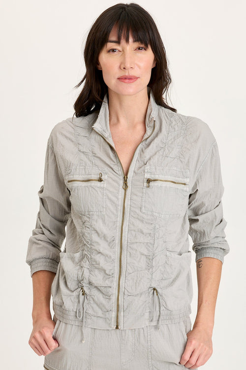 Amis Textured Cinchable Bomber