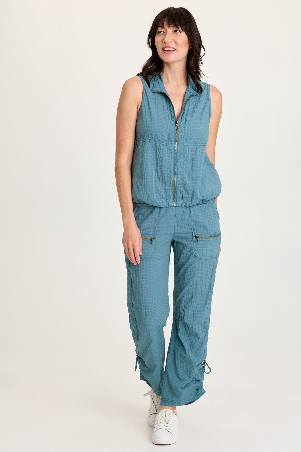 Tallis Textured Zip Front Vest