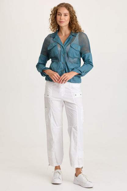 Niels Poplin/Mesh Jacket