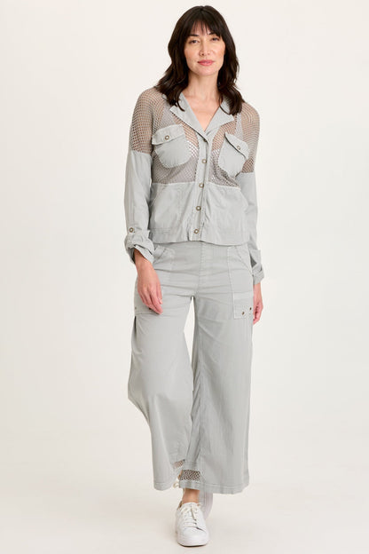 Niels Poplin/Mesh Jacket