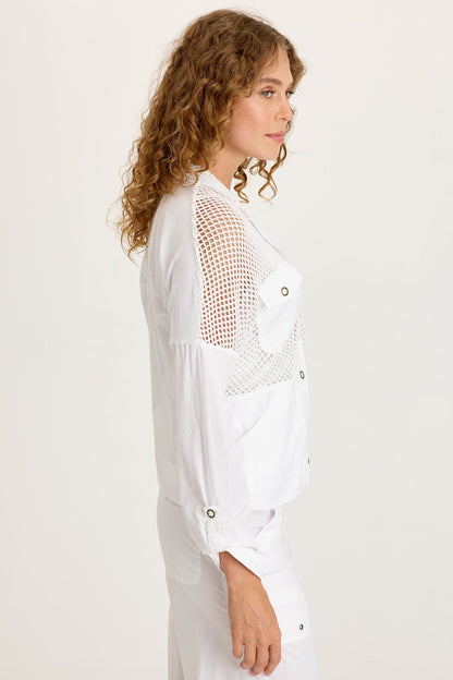 Niels Poplin/Mesh Jacket