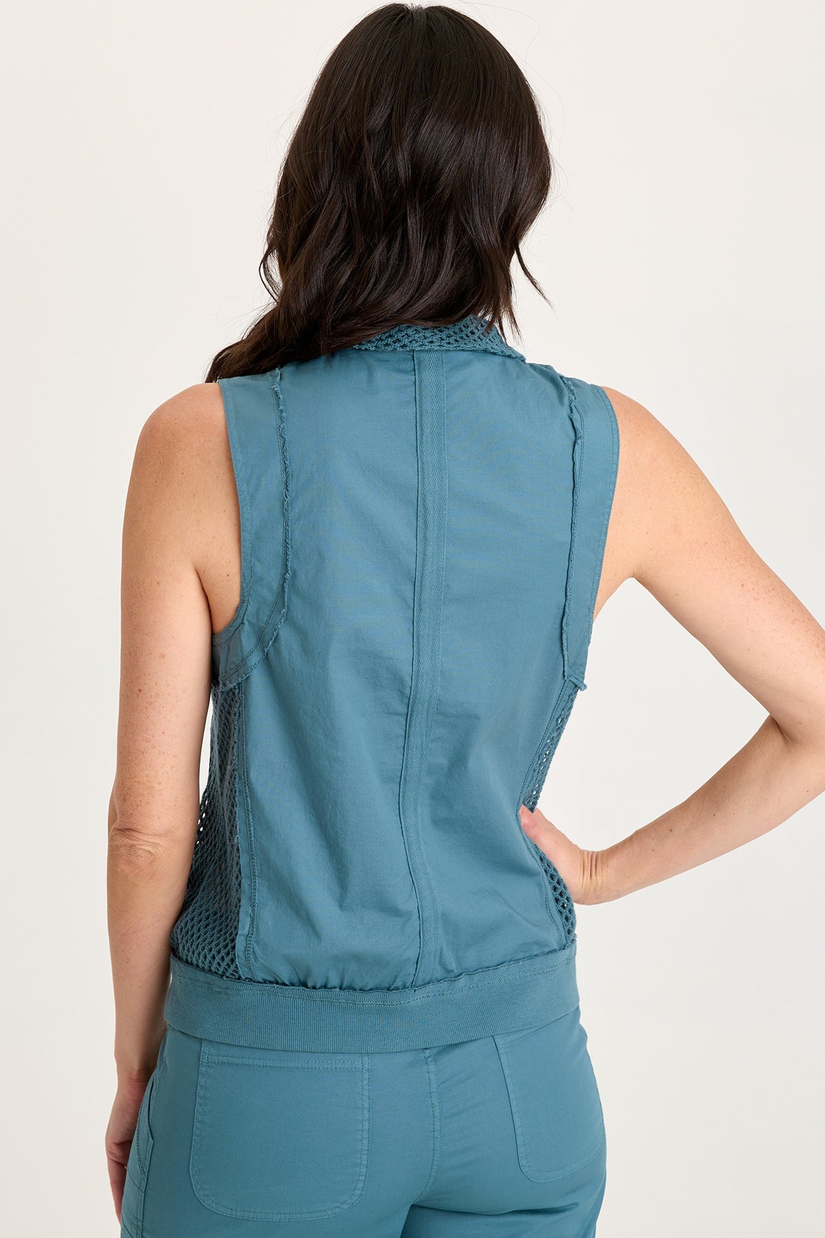 Helsa Poplin/Mesh Vest
