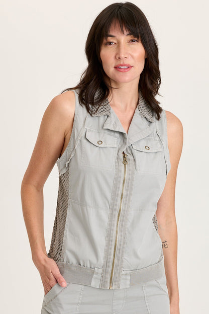 Helsa Poplin/Mesh Vest