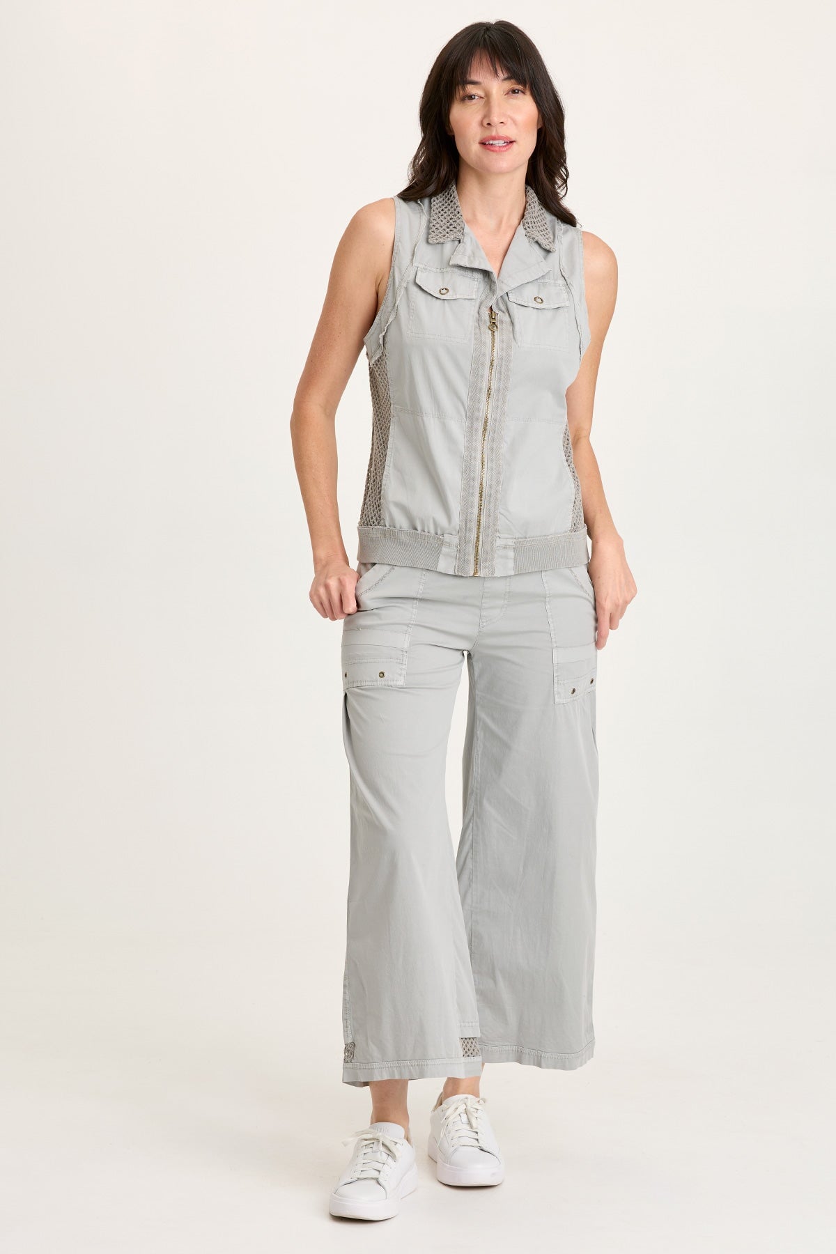 Helsa Poplin/Mesh Vest