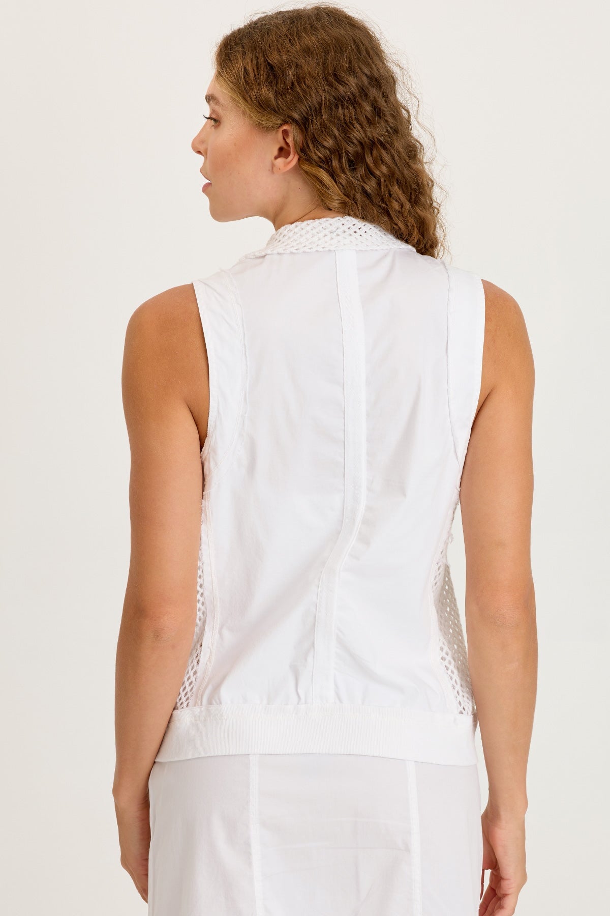 Helsa Poplin/Mesh Vest