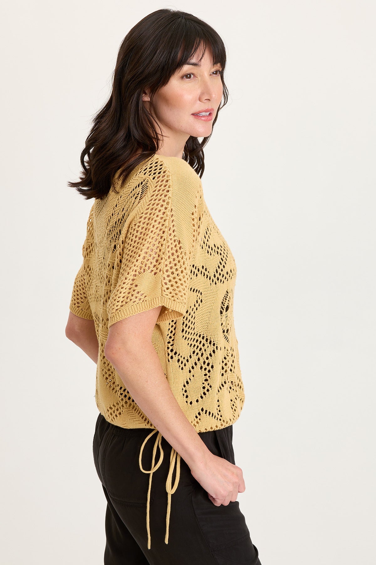 Macon Cotton Knit Short Sleeve Top