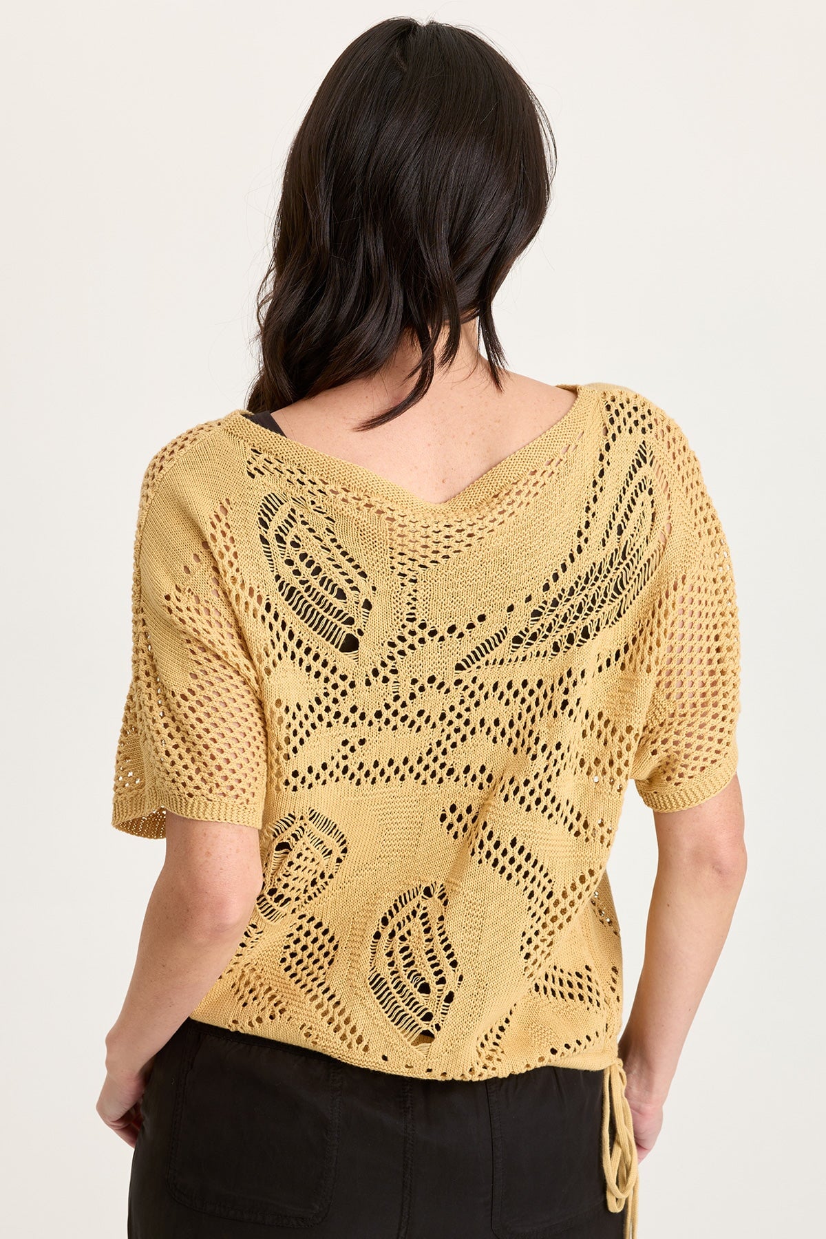 Macon Cotton Knit Short Sleeve Top