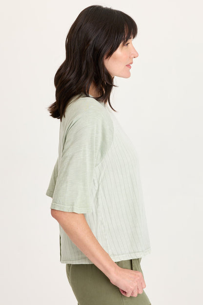 Jory Pinstripe Raglan Top