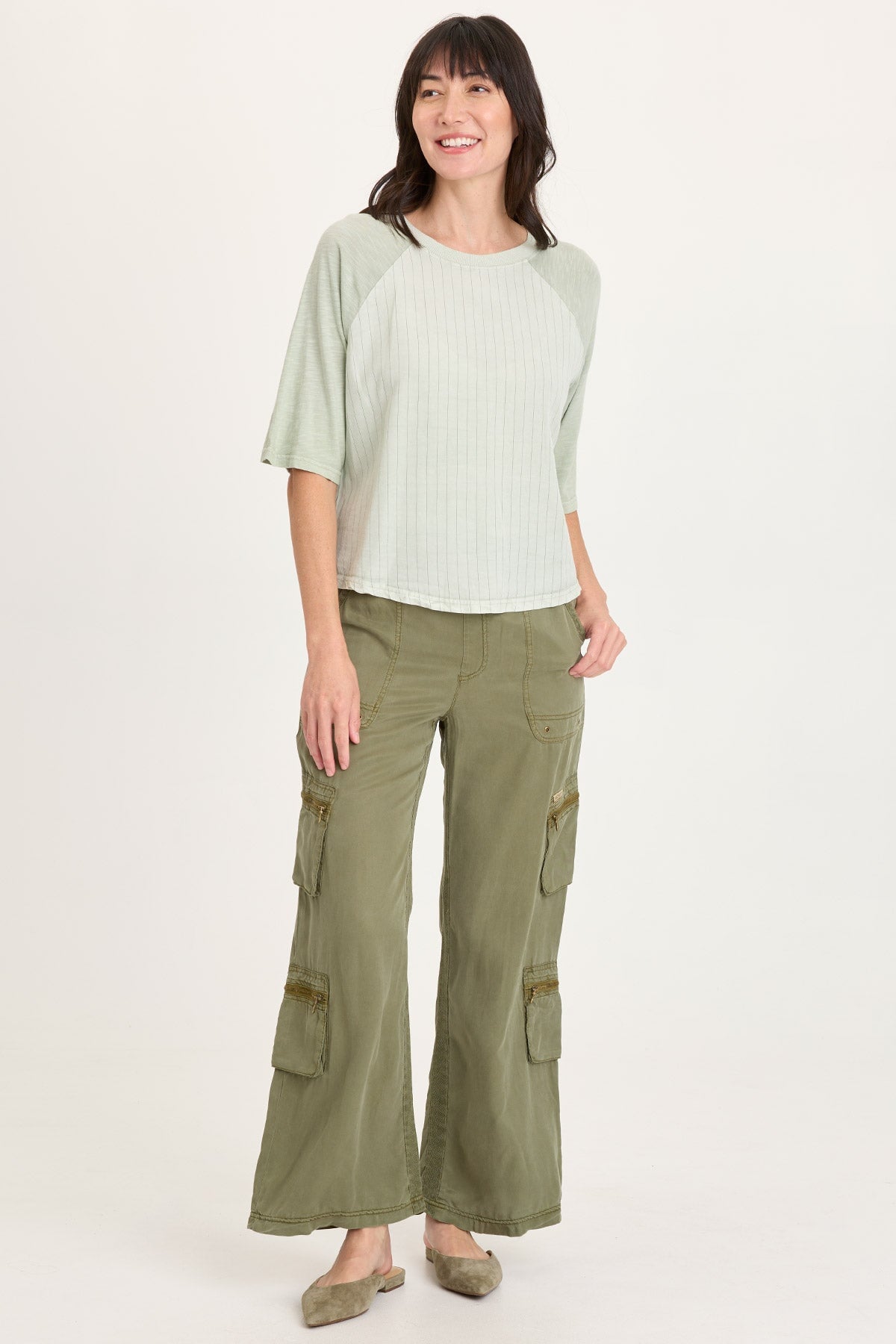 Britte Twill Multi-Pocket Cargo Pant