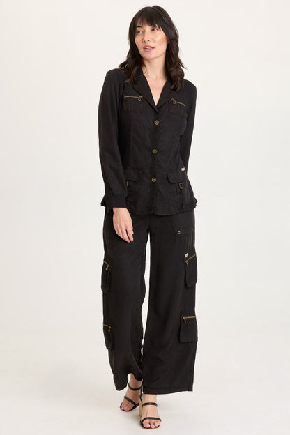 Maela Twill Relaxed Blazer