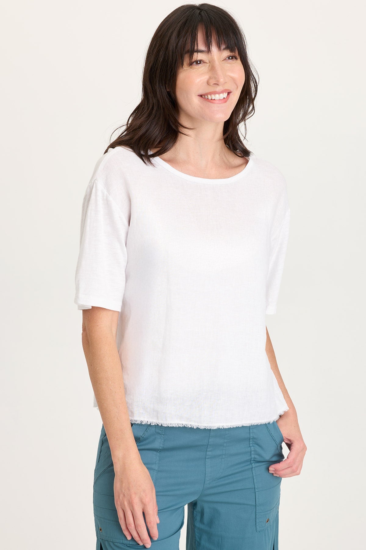 Esti Linen Short Sleeve Tee