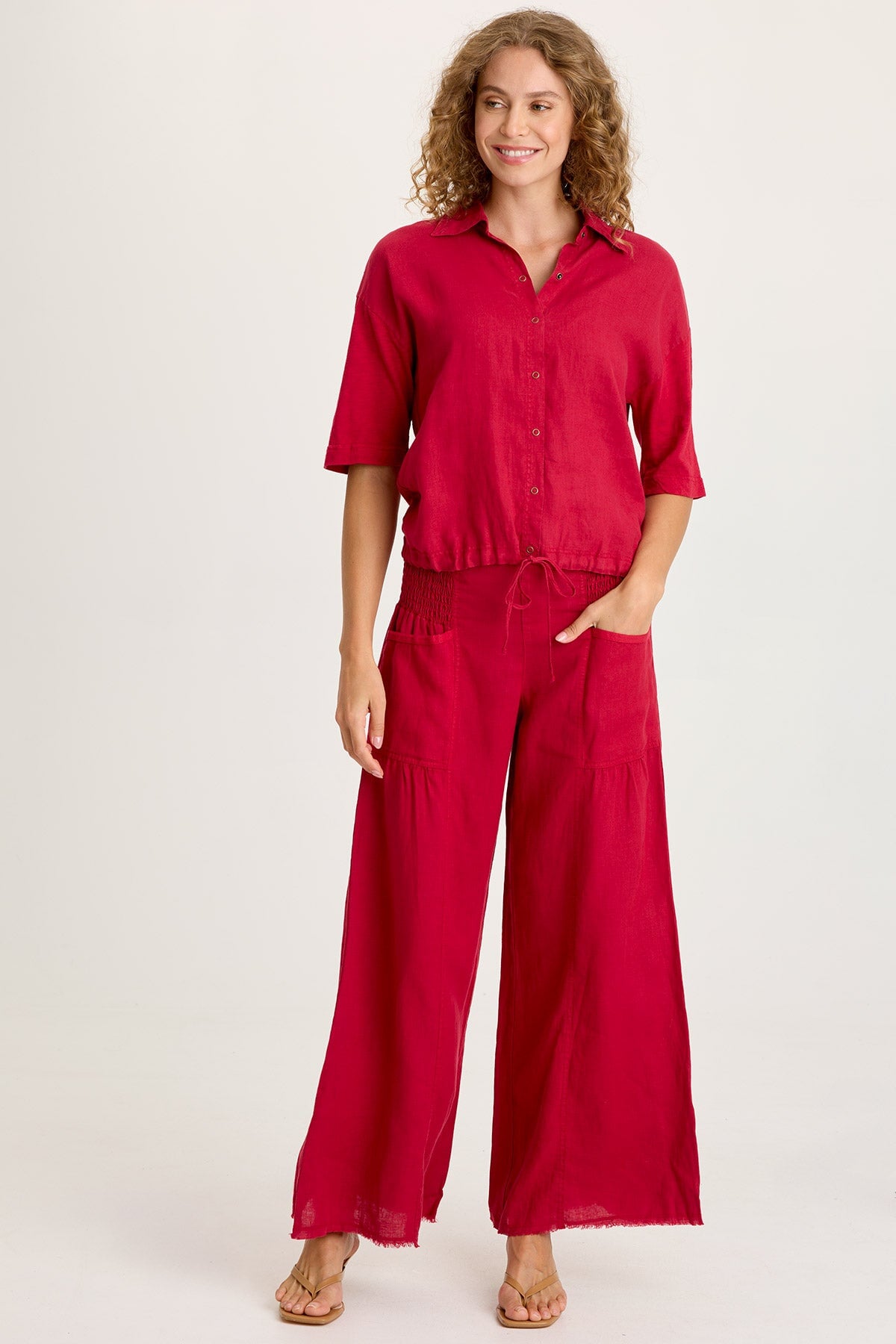Coleson Linen Wide Leg Pant
