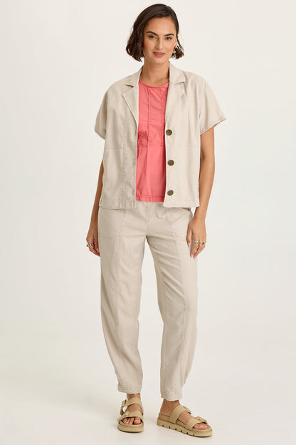 Hugh Twill Boxy Short Sleeve Jacket