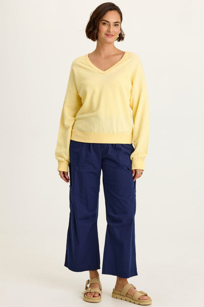 Leopold Poplin Darted Knee Cargo Crop