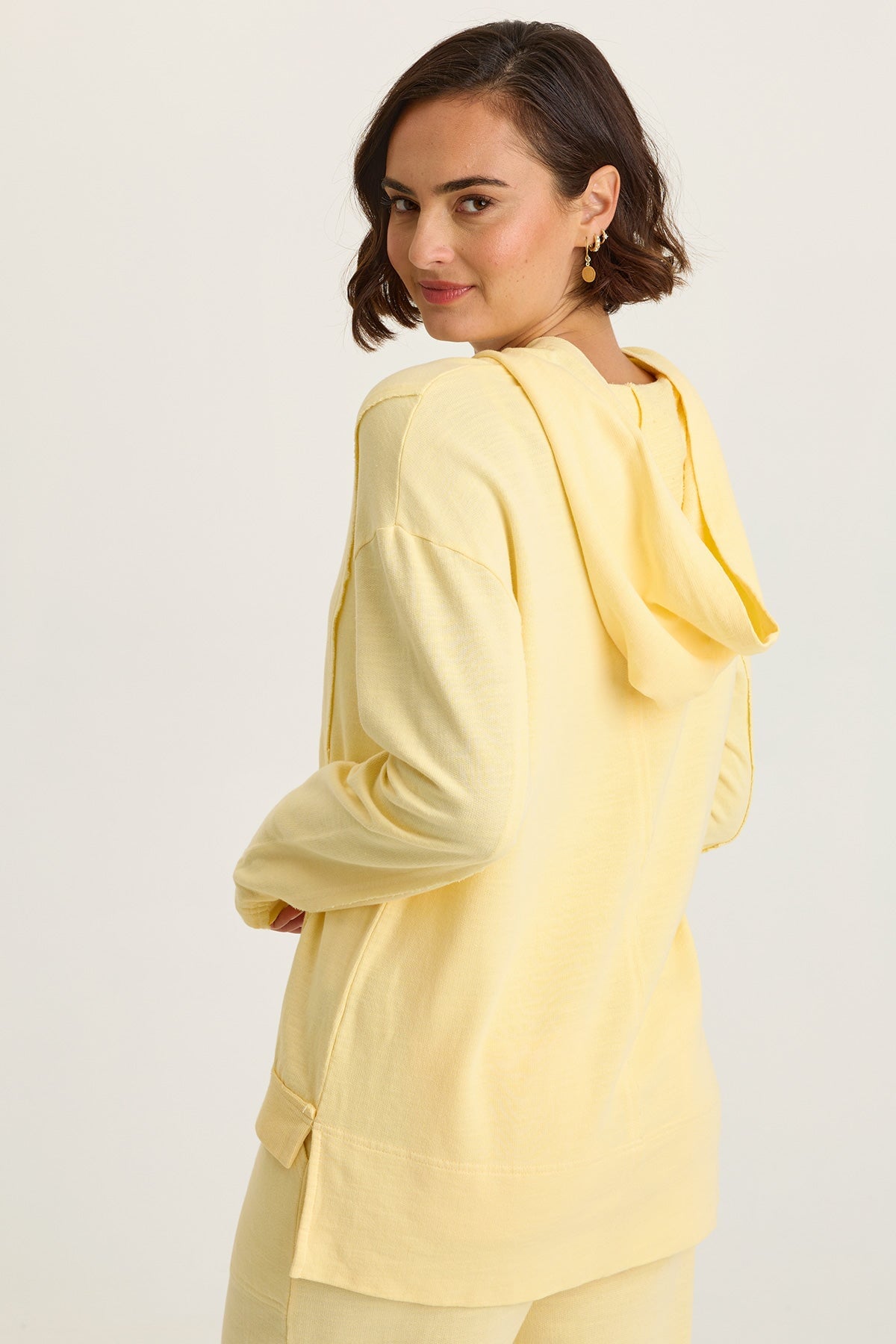 Luthor Terry V-Neck Hoodie