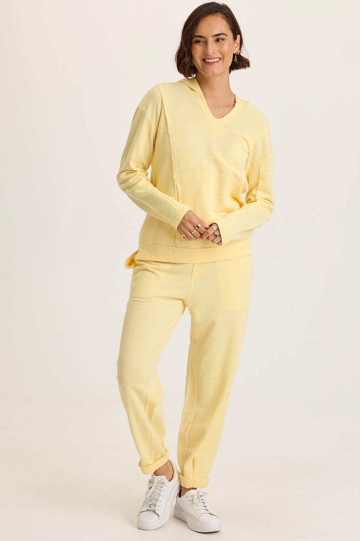 Luthor Terry V-Neck Hoodie
