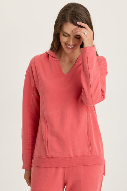Luthor Terry V-Neck Hoodie