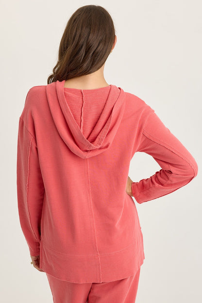 Luthor Terry V-Neck Hoodie