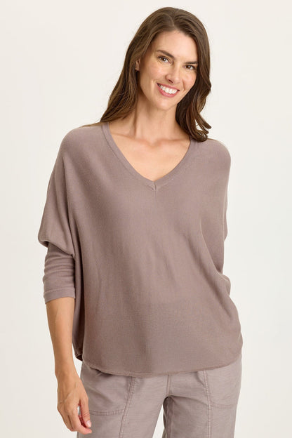 Zia Knit Dolman 3/4 Sleeve Top