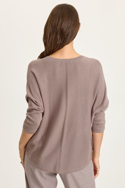 Zia Knit Dolman 3/4 Sleeve Top