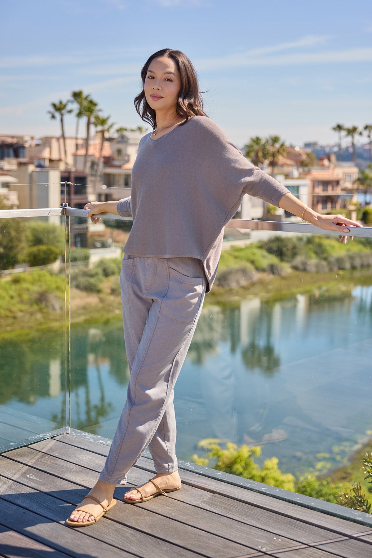 Zia Knit Dolman 3/4 Sleeve Top