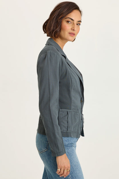 Brax Linen One-Button Blazer