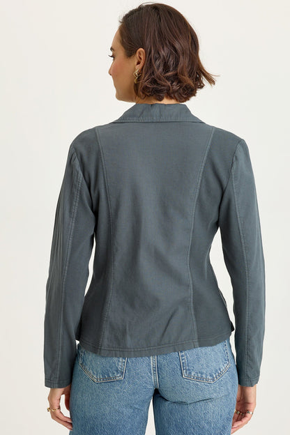 Brax Linen One-Button Blazer