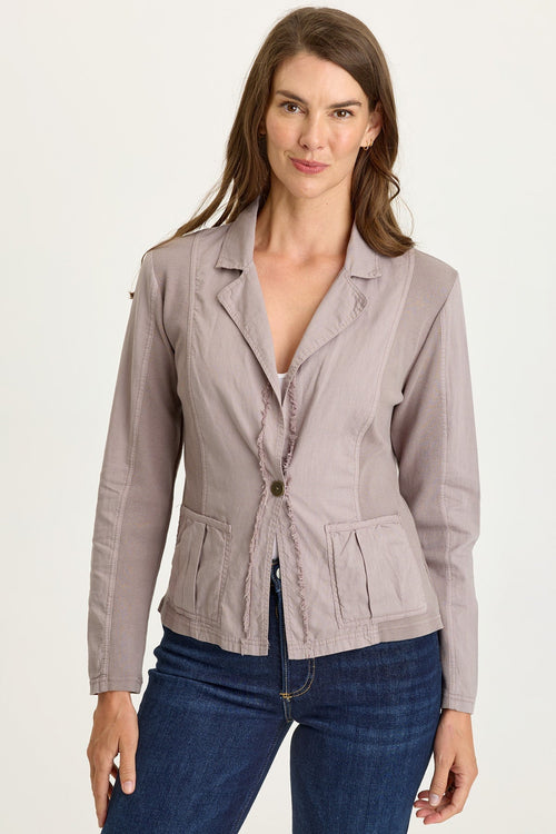 Brax Linen One-Button Blazer