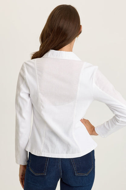 Brax Linen One-Button Blazer
