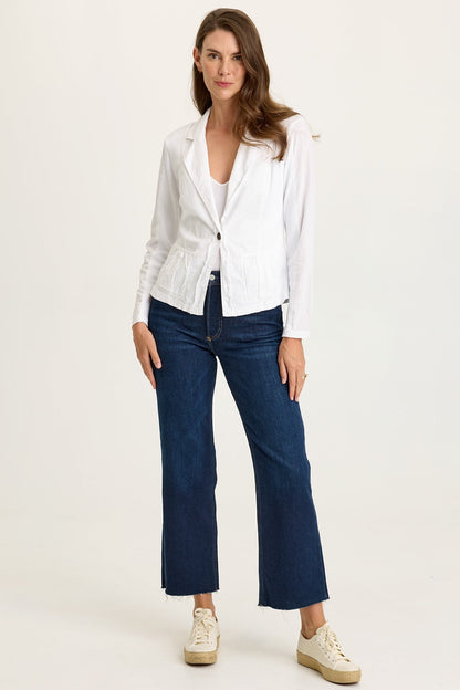 Brax Linen One-Button Blazer