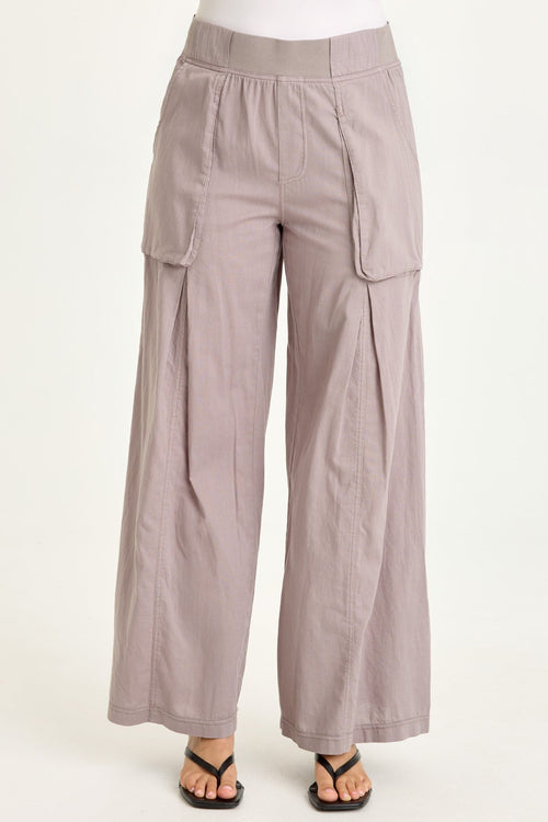 Charli Linen Inverted Box Pleat Pants