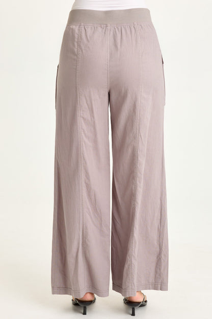 Charli Linen Inverted Box Pleat Pants
