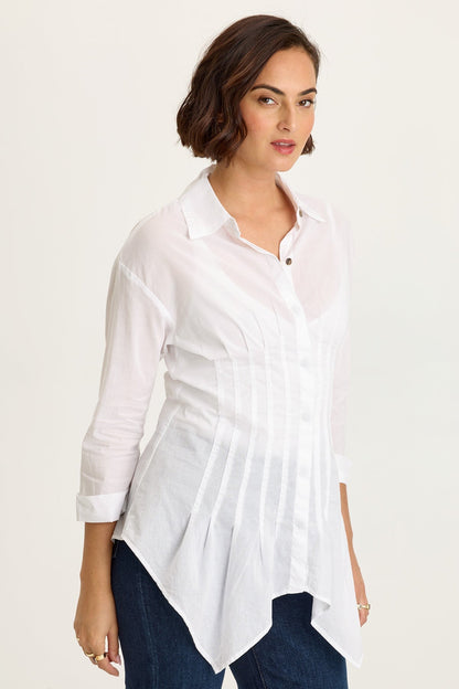 Ashlan Voile Sharkbite Blouse