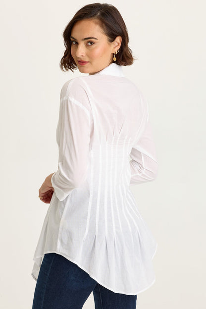 Ashlan Voile Sharkbite Blouse