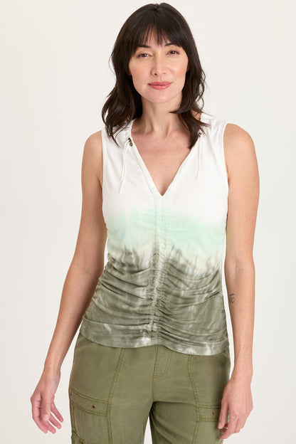 Clarice Jersey Corded V-Neck Tank
