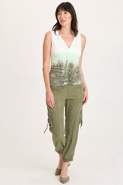 Clarice Jersey Corded V-Neck Tank