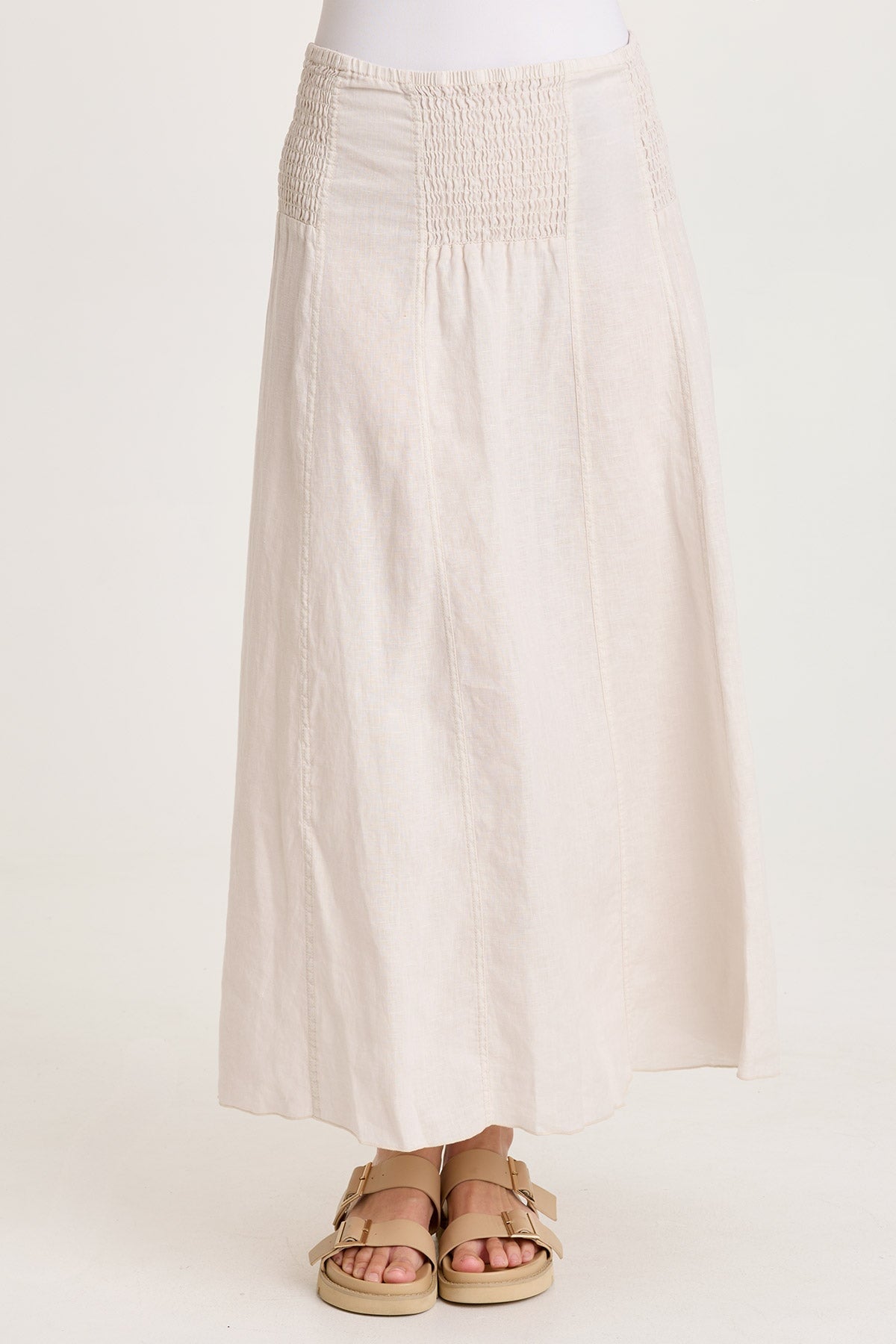 Blake Linen Smocked Skirt/Dress