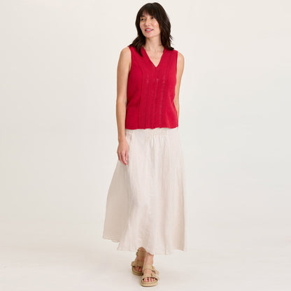 Blake Linen Smocked Skirt/Dress