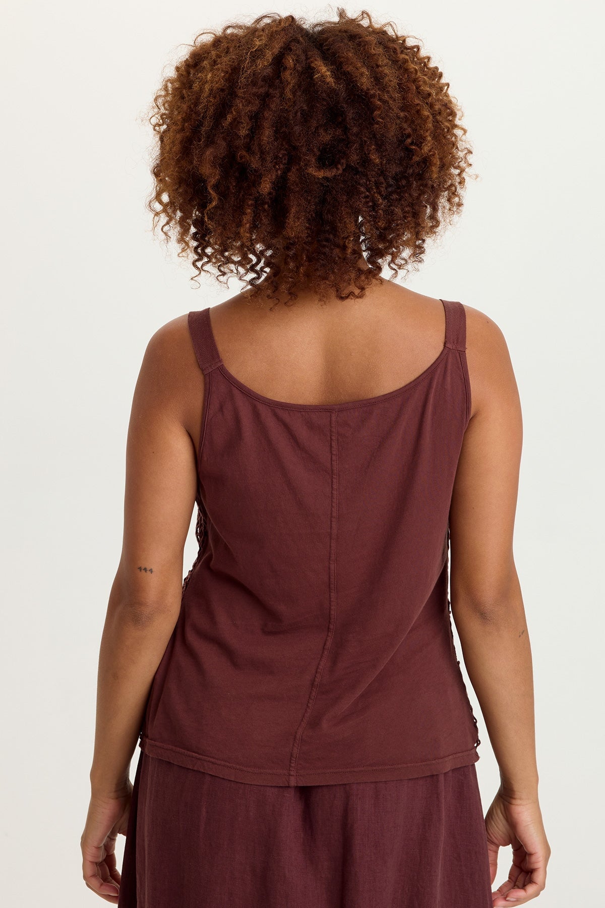 Shire Jersey-Lined Crochet Tank