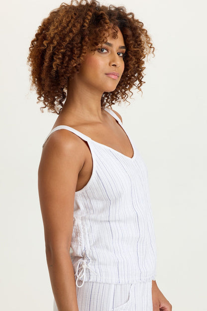 Grethel Stripe Gauze Tank