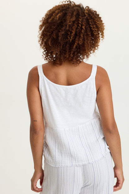 Grethel Stripe Gauze Tank