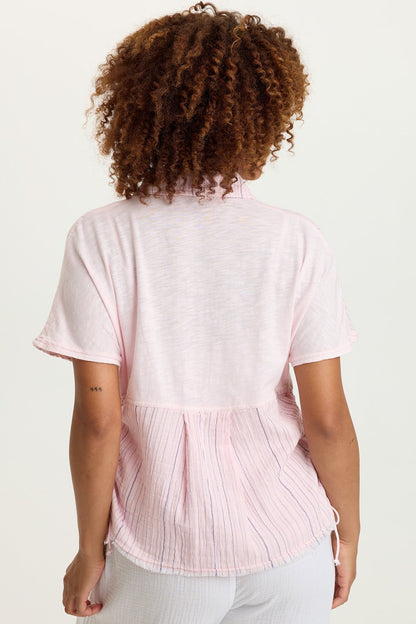 Creston Striped Gauze Top
