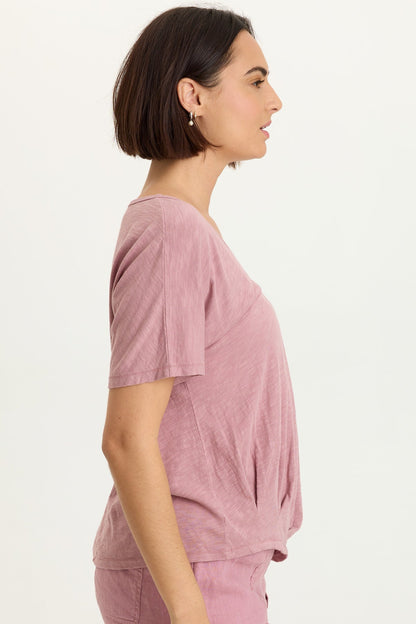 Anshel Jersey Wave Hem Tee