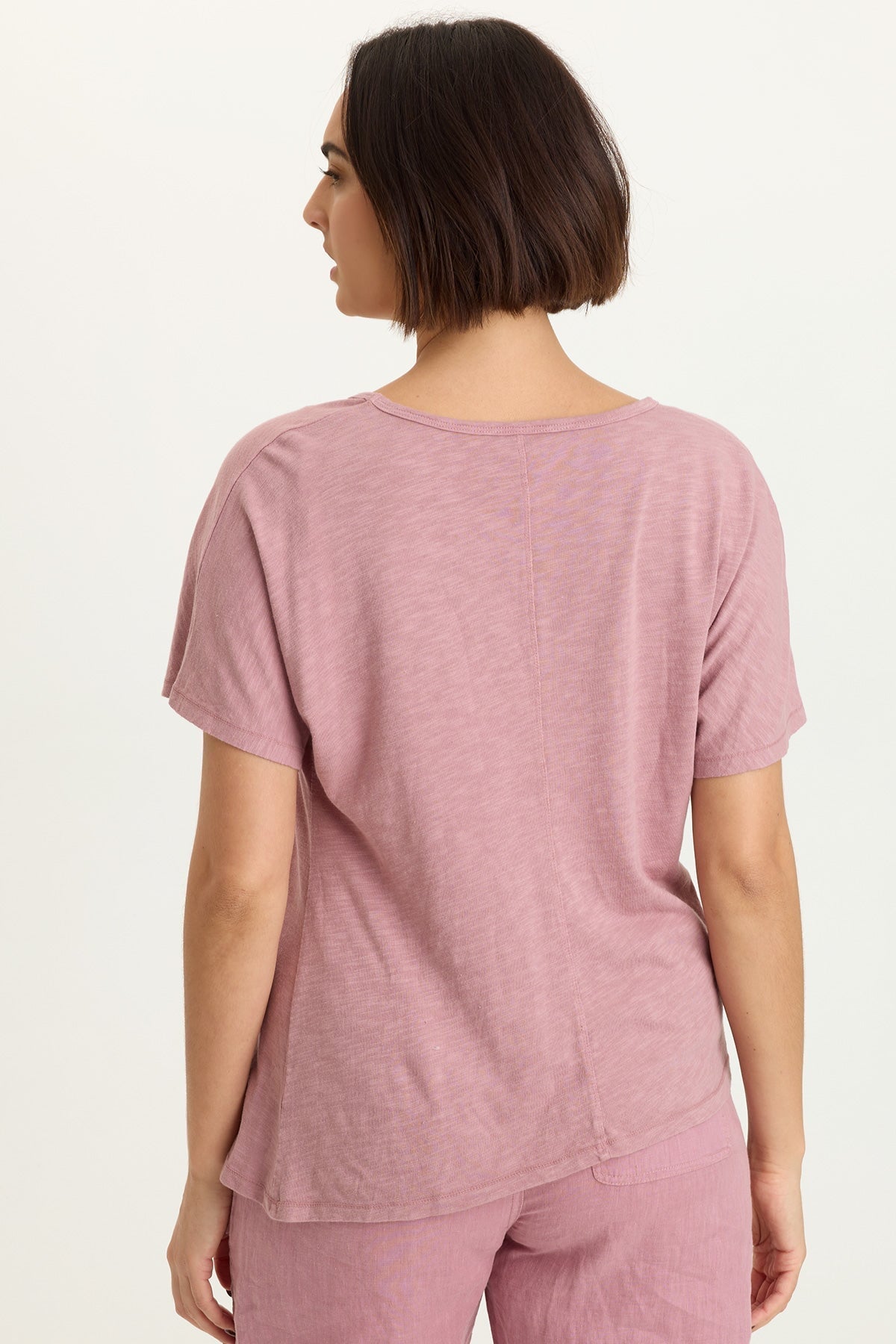 Anshel Jersey Wave Hem Tee