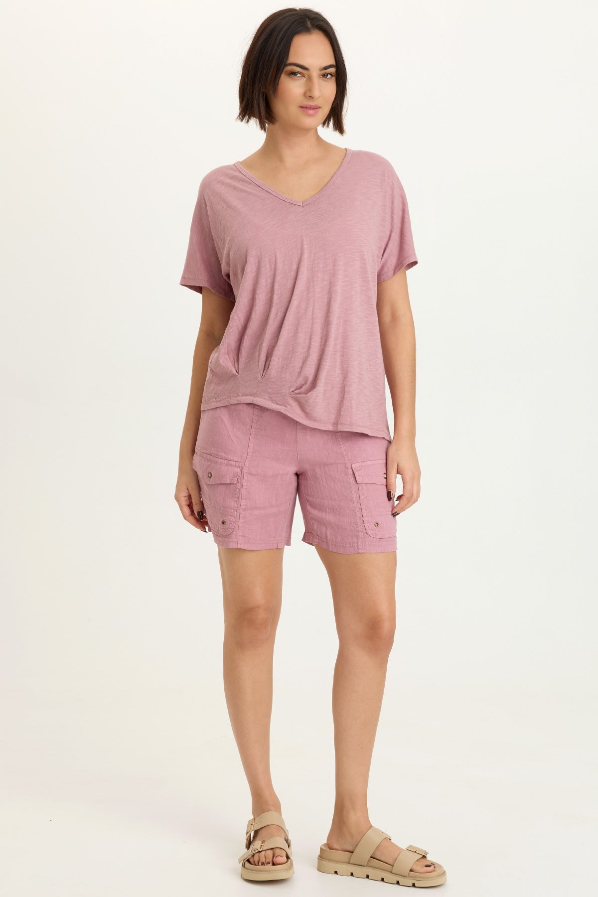 Anshel Jersey Wave Hem Tee
