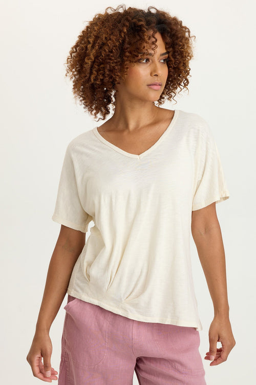 Anshel Jersey Wave Hem Tee