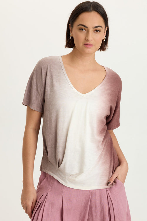 Anshel Jersey Wave Hem Tee
