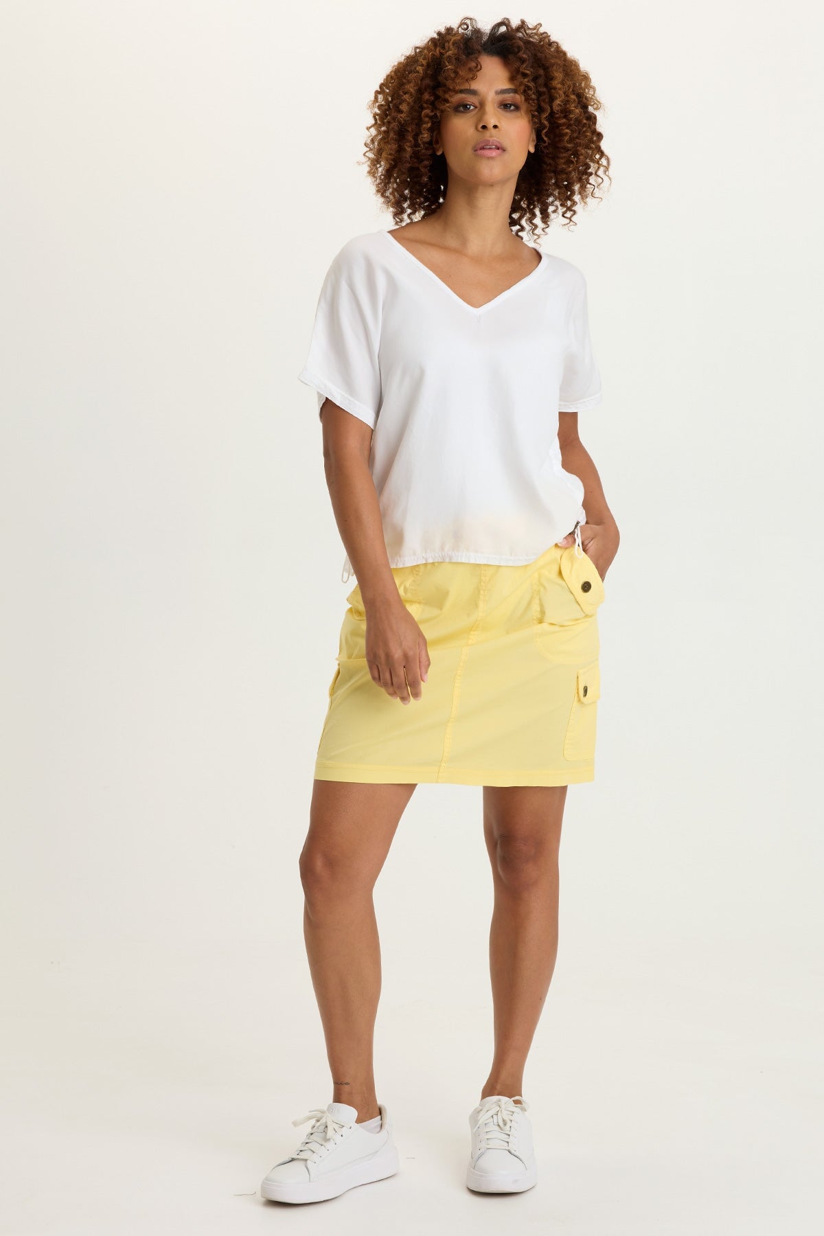 Saba Poplin Cargo Mini Skirt